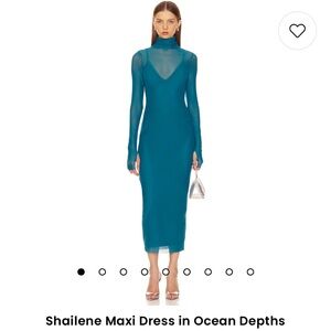 Shailene Maxi Dress in Ocean Depths